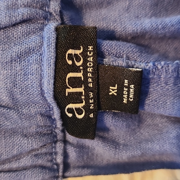 A.N.A paper bag shorts linen bend size extra large - Picture 3 of 4